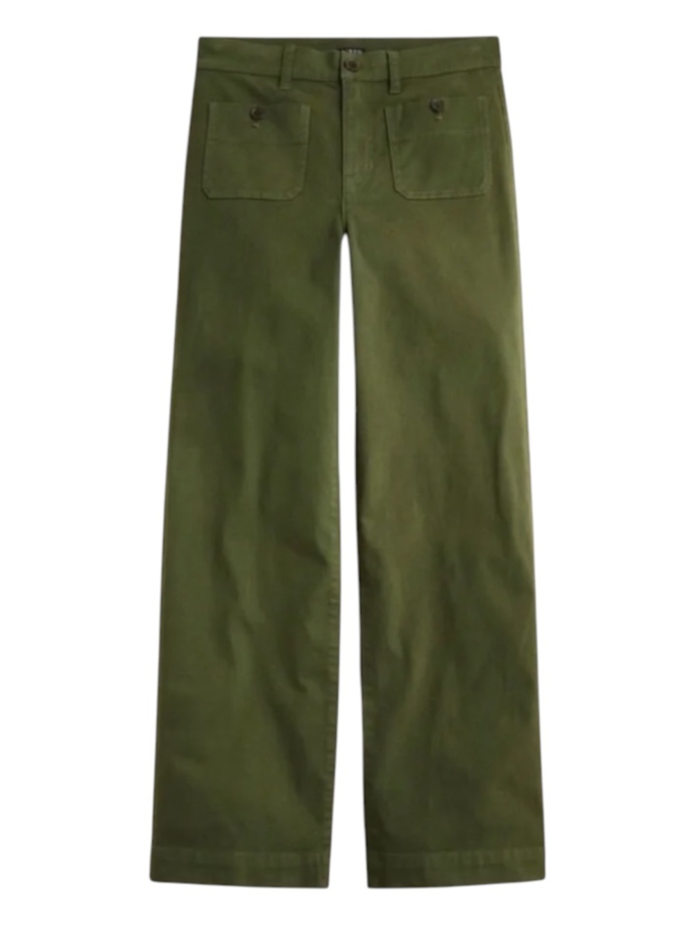 J. Crew Sailor Slim Wide Leg Chino Pant Green Size - Picture 5 of 12